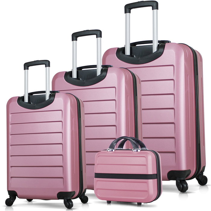 Zoozie Bags Juego de Maletas de 4 Piezas en Oro Rosa Zoozie Bags Juego de Maletas de 4 Piezas en Oro Rosa